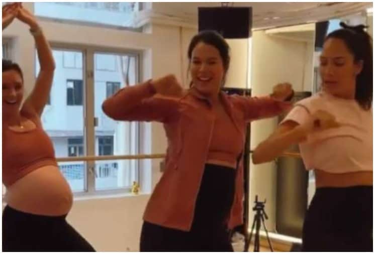 Lisa Haydon Enjoys Baby Shower Arranged by a Friend In The Gym, Photos Goes Viral