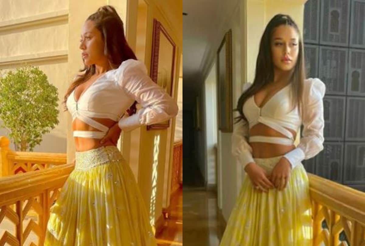 Krishna Shroff photos wearing yellow lehanga at friend wedding goes viral see Disha Patani comment