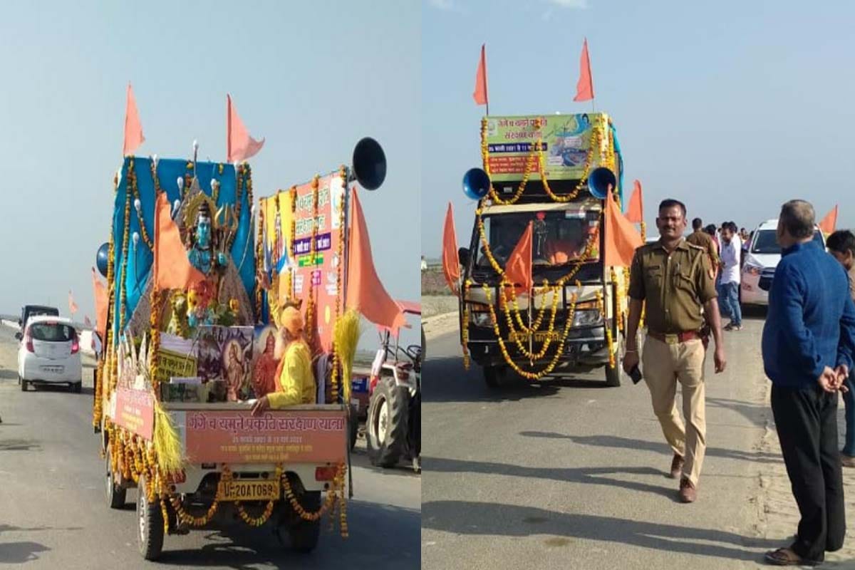Meerut: 21-day Gange Ch Yamuna Nature Conservation Tour grand welcome on reaching Hastinapur