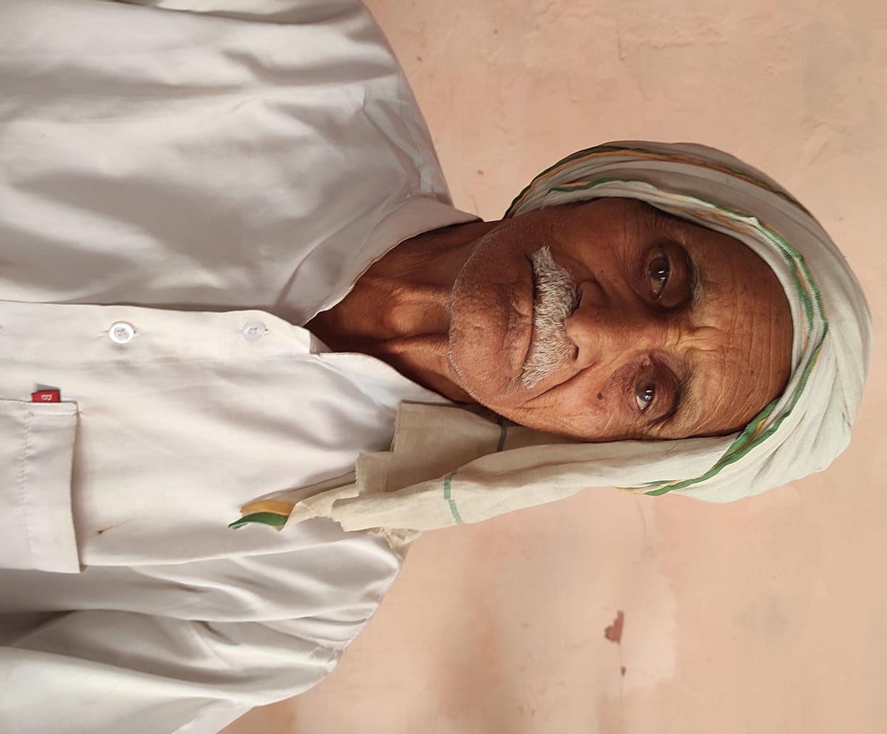 82 year old Kishan Chand giving the message of environmental protection