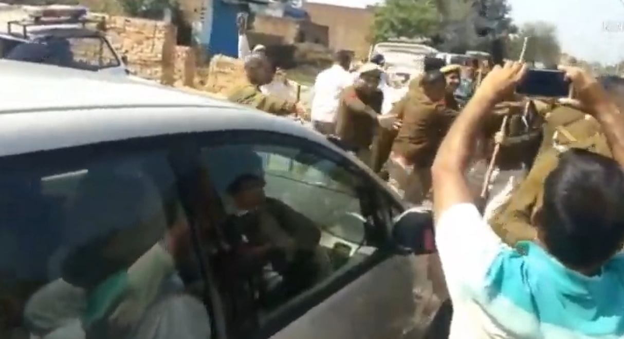 BJP's Rajya Sabha MP Ramchandra Jangra opposed in Maham, showed black flags