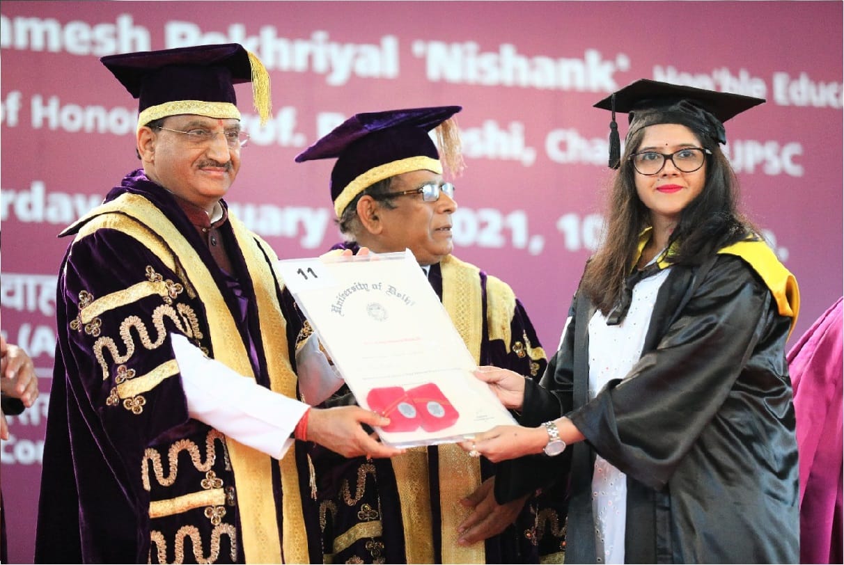97th annual convocation Delhi University Digital Degrees online mode 178719 degrees awarded online