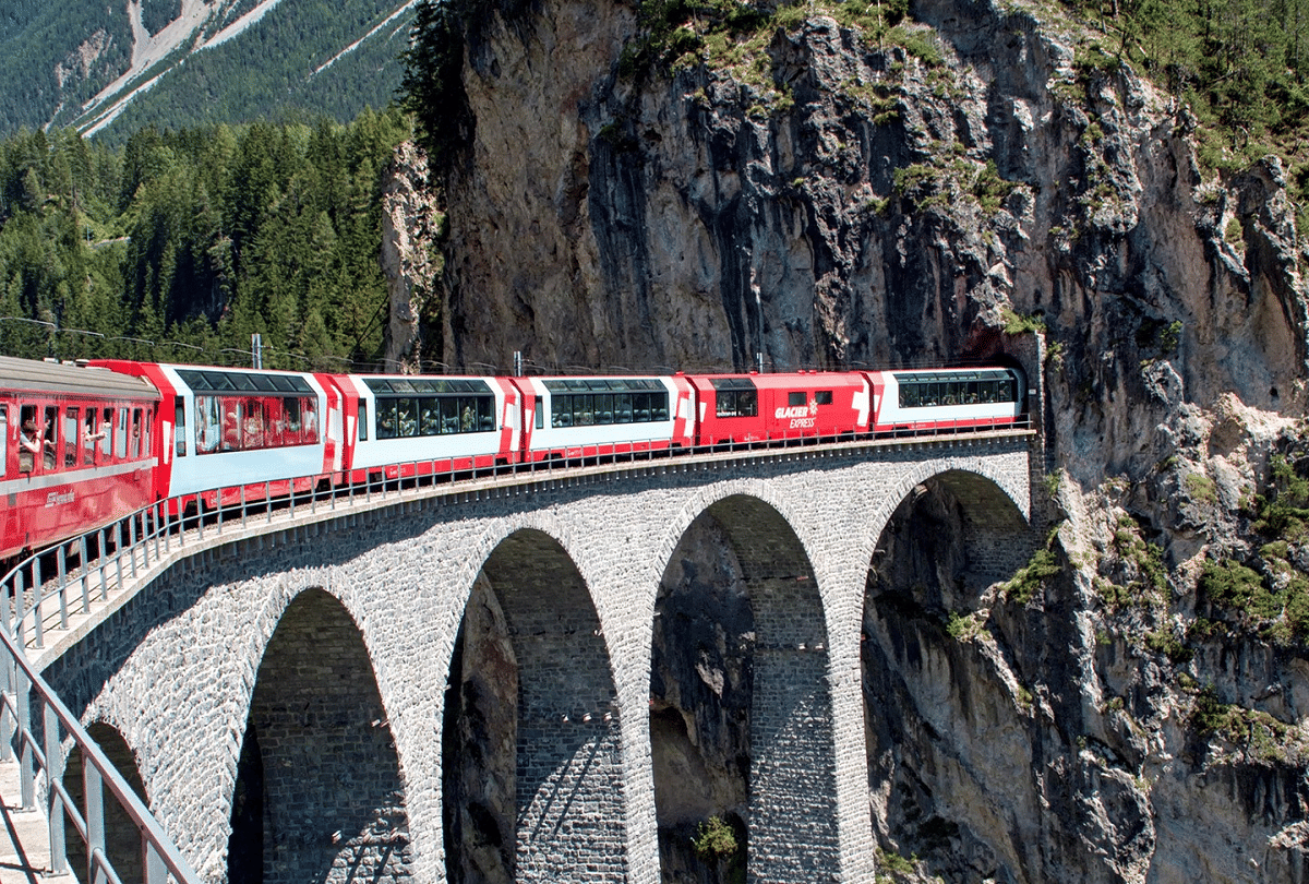 most slowest train in the world glacier express switzerland