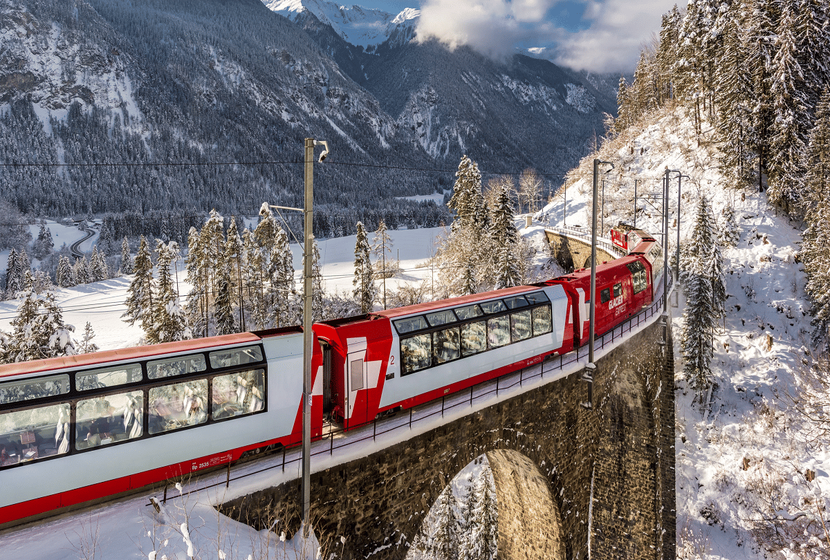 most slowest train in the world glacier express switzerland