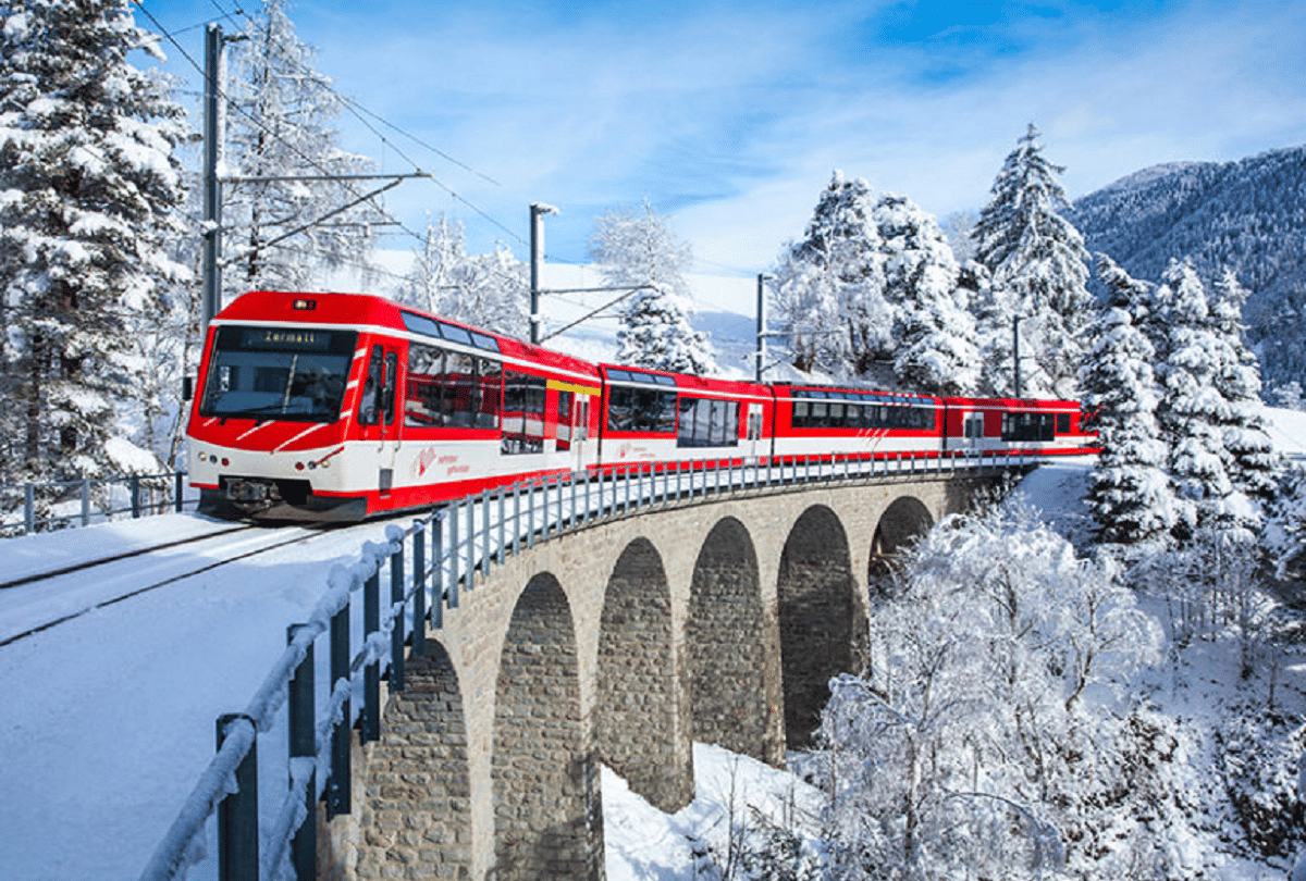most slowest train in the world glacier express switzerland