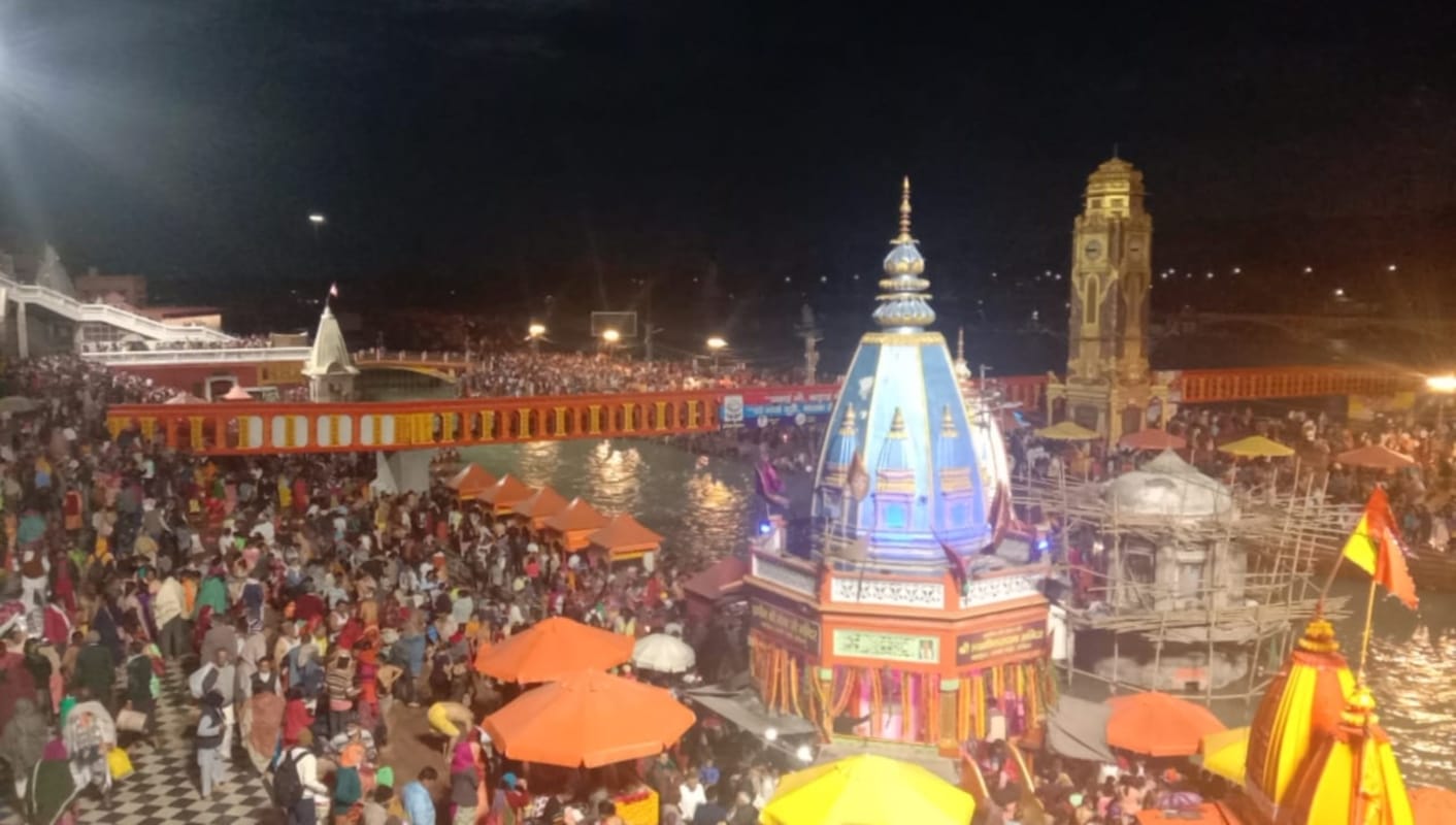 Magh Purnima Snan 2021 in Haridwar Kumbh Mela: Magh Purnima Ganga Snan Today photos