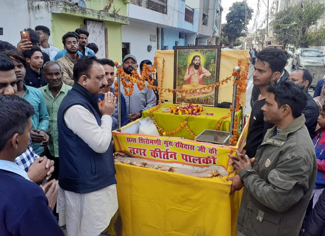 The welfare of society will be done by adopting the ideals of Sant Ravidas