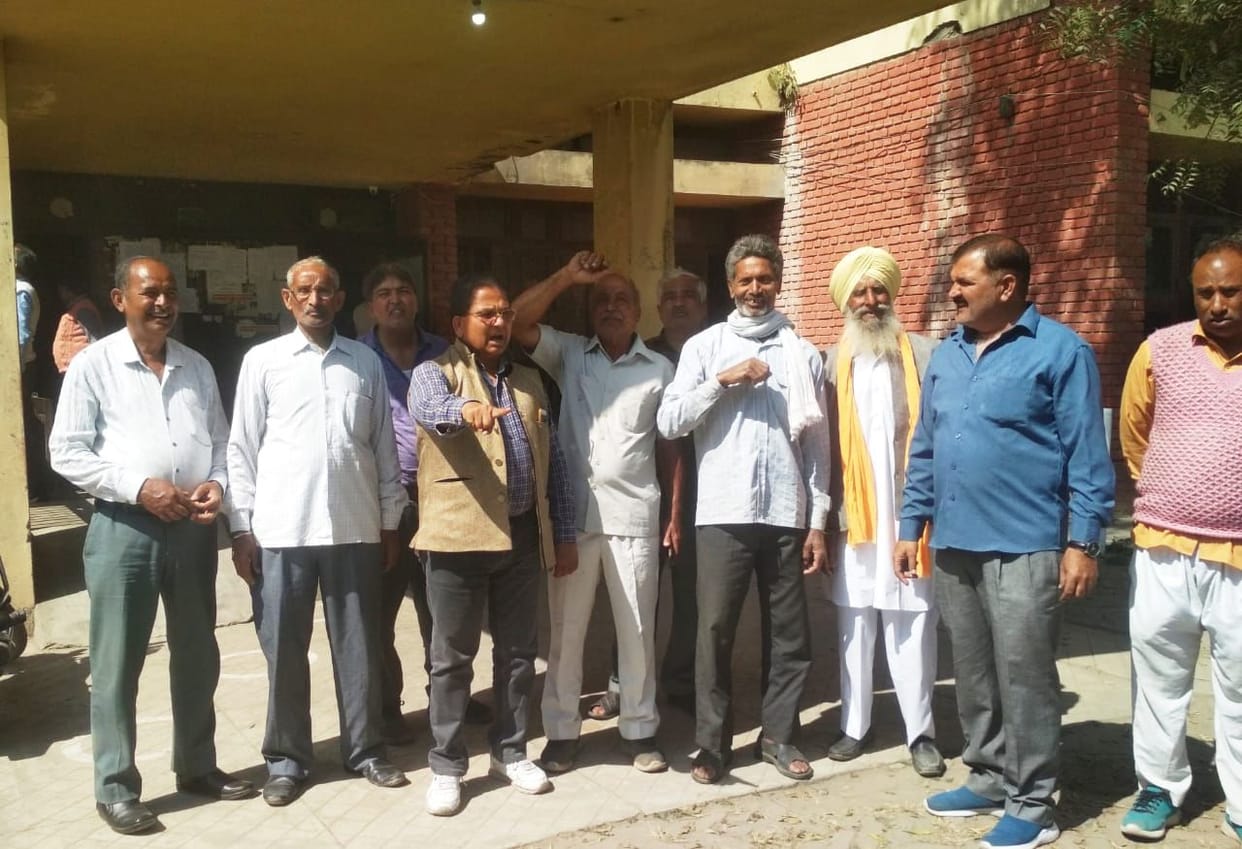 Farmers protested