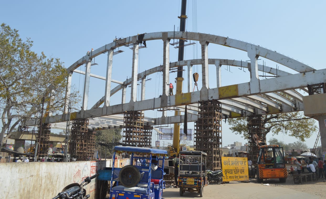 railway finished overbridge construction work till last week of march