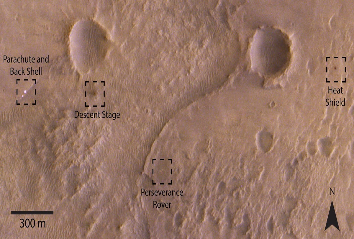 mars perseverance rover land on mars and nasa share a 360 degree panorama image here you see