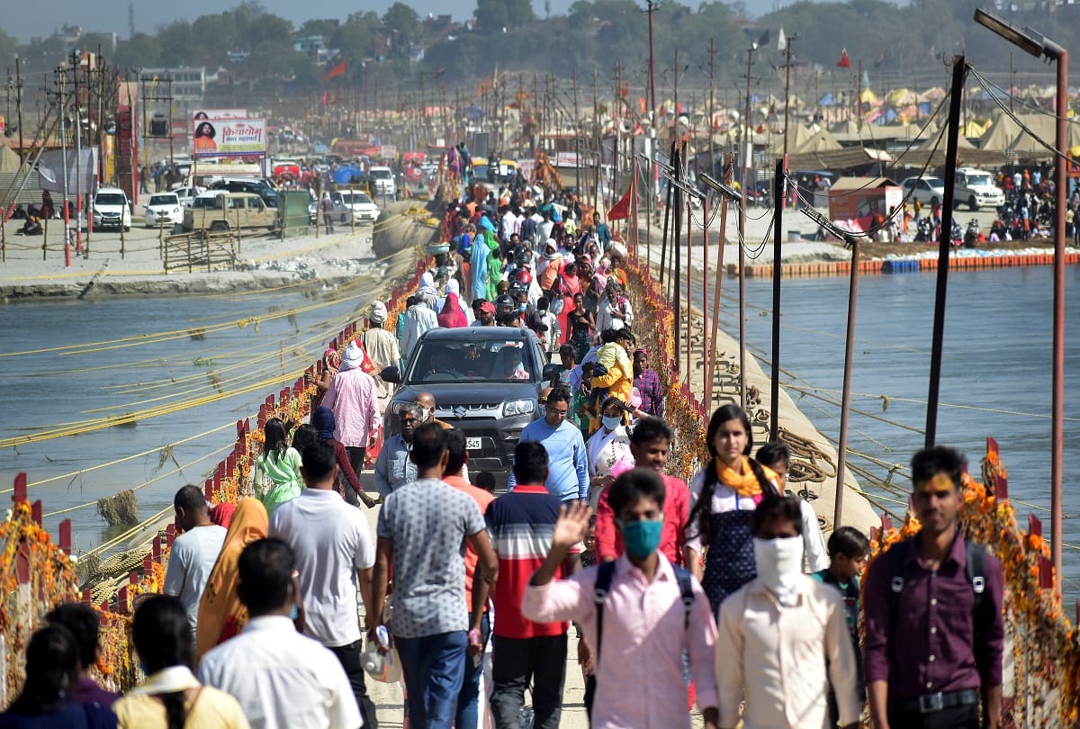 On Maghi Purnima, there will be a dip of virtue on Saturday, millions of devotees reached Sangam at midnight