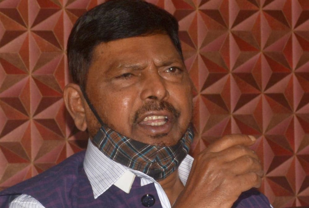 Ramdas Athawale press conference in Lucknow.