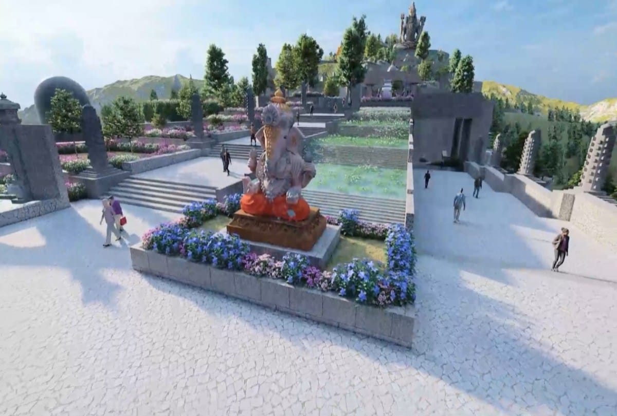 Mandi will be visible in the bhavya Divya Shiv Dham, a glimpse of the Kathkuni style, construction is going on in nine hectares, see photos