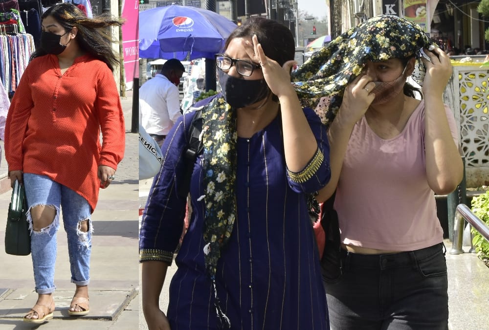 pics of weather changes in Lucknow.
