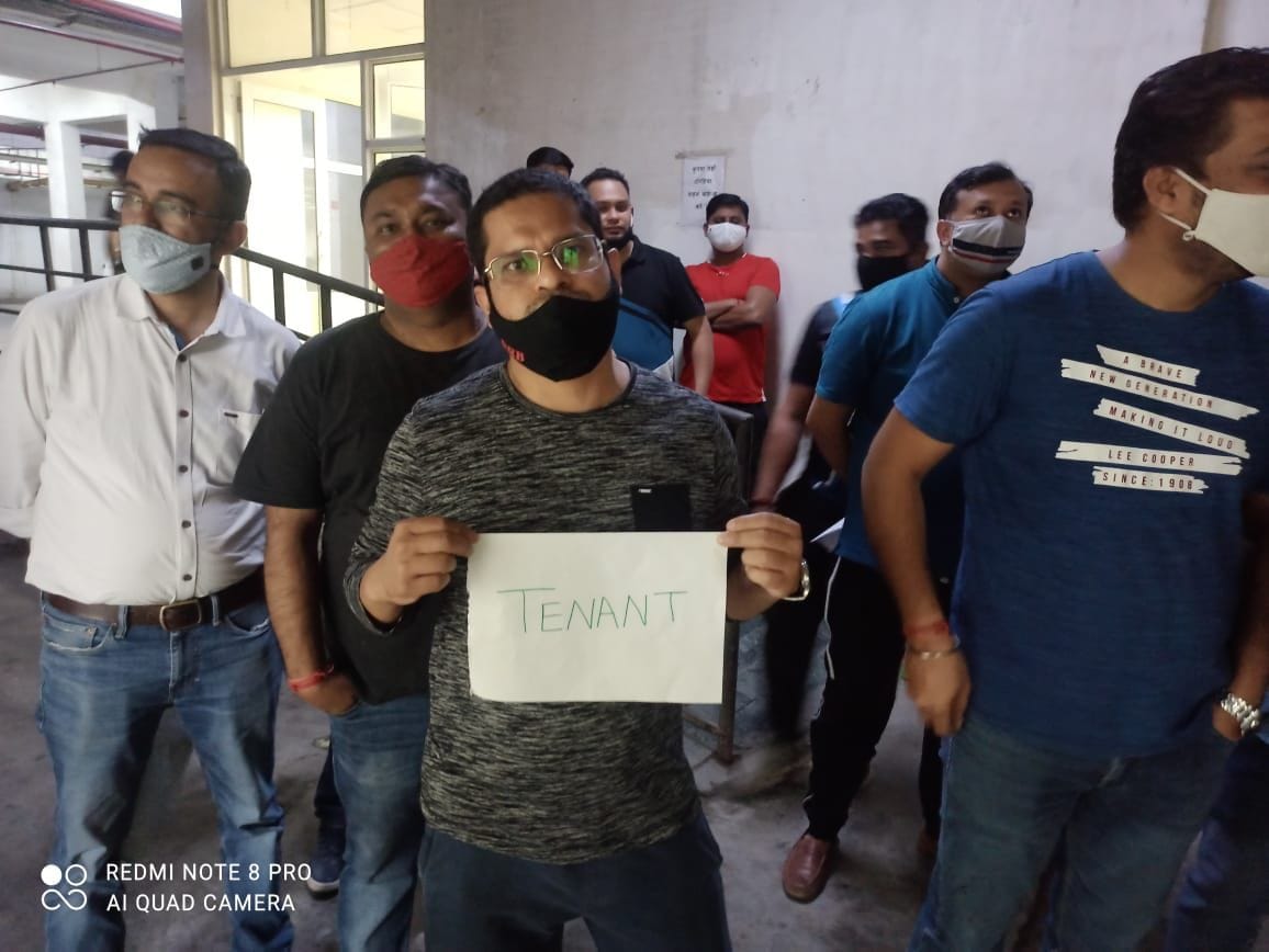 Disputes between the tenants and the AOA in the society, demonstrations