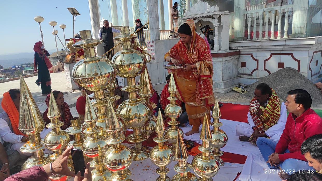 eleven kalash estblished in abhadevi temple