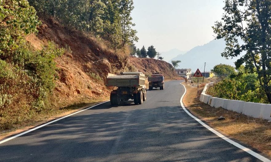 Hotmix Road From Dharchula to lipulekh