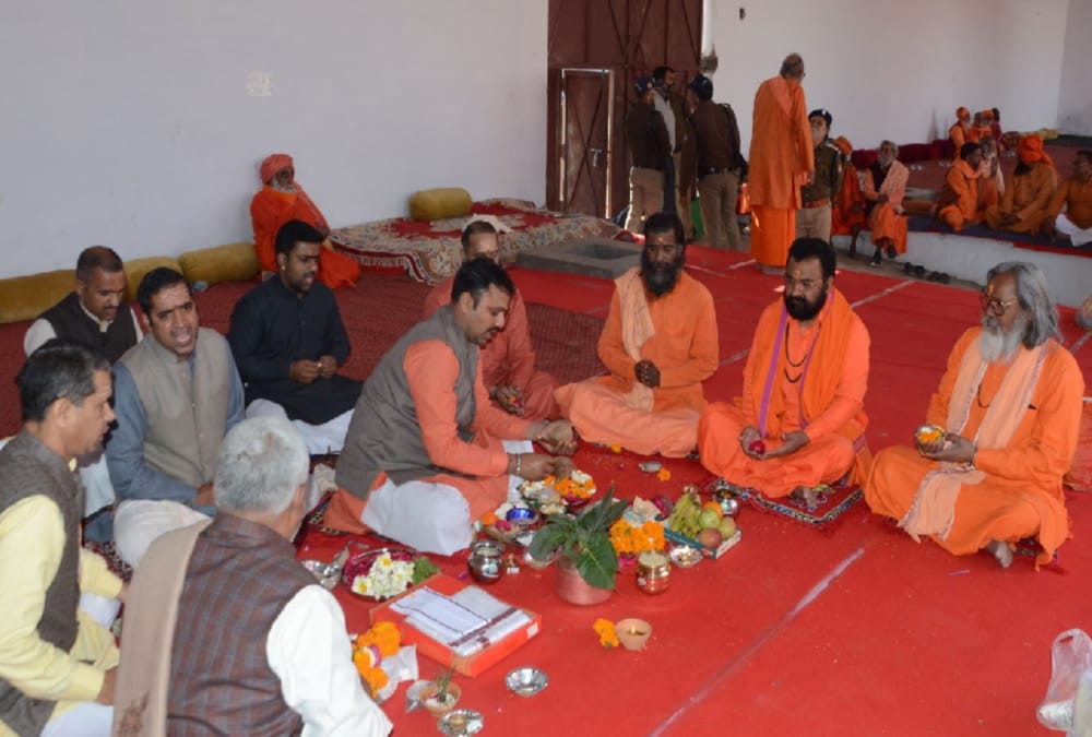 Haridwar Maha Kumbh Mela 2021: Mahanirvani and Atal Akhara Dharm Dwaa Stablished Photos