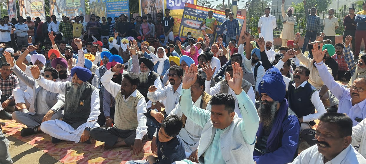 Demonstration against breaking the statue of Dr. Ambedkar, Rajpura, Patiala
