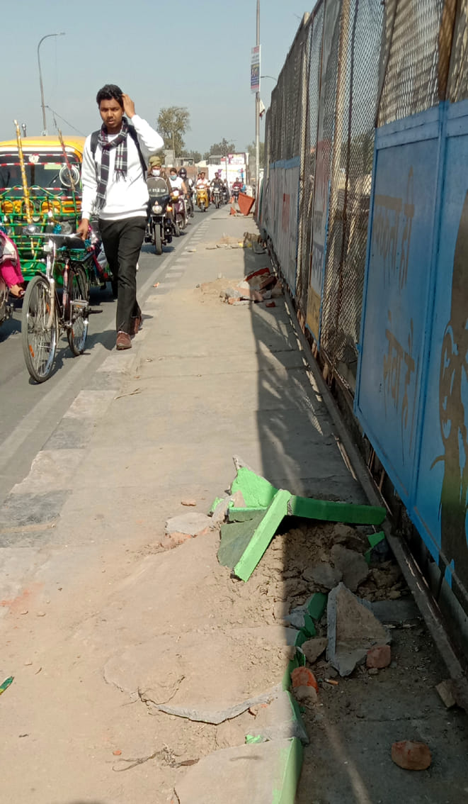 Plants worth thousands of rupees broken