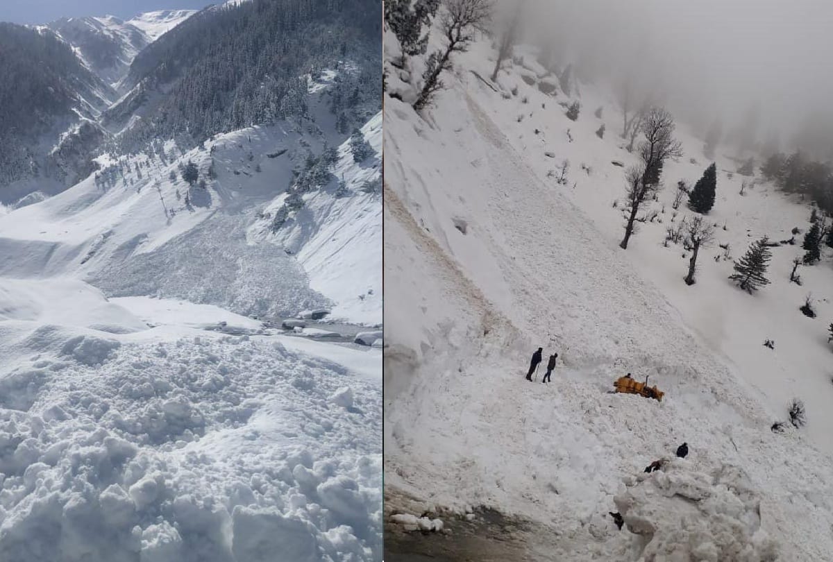 avalanche occurred on Chowkibal Tangdhar and  Sonamarg news Army Convoy Ground jammu kashmir