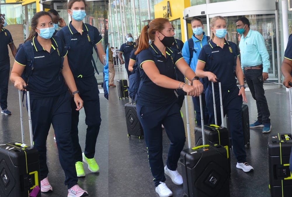 South Africa Women cricket team arrives Lucknow.