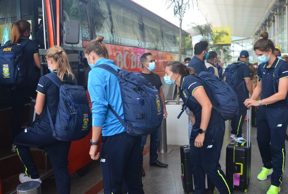 South Africa Women cricket team arrives Lucknow.