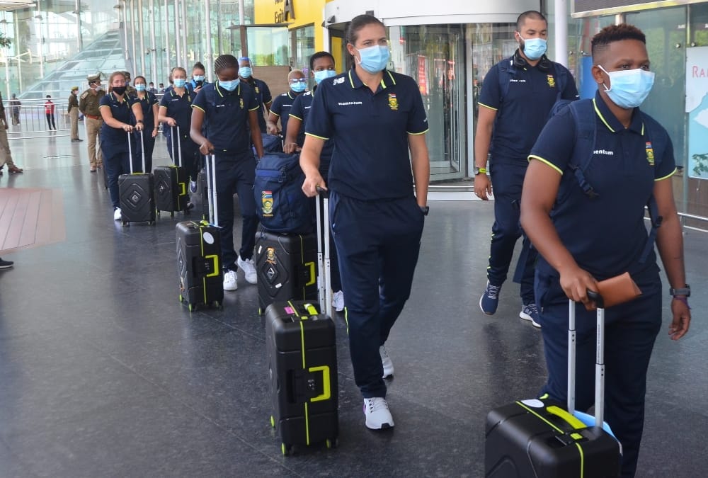 South Africa Women cricket team arrives Lucknow.