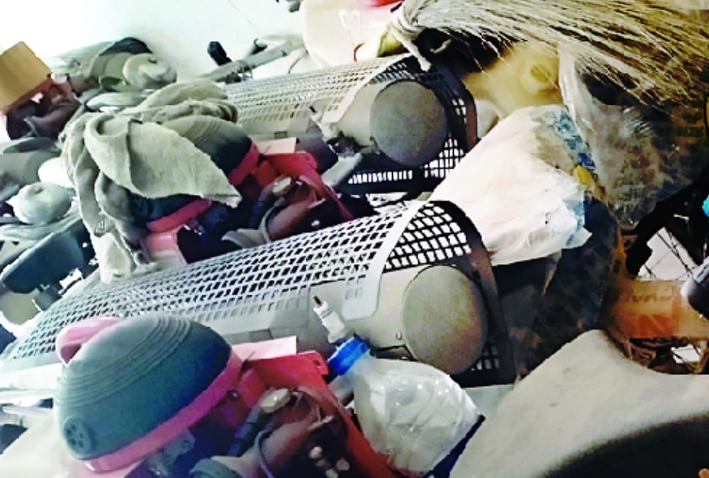 Fogging machines are dumped in Nagar Nigam Lucknow.