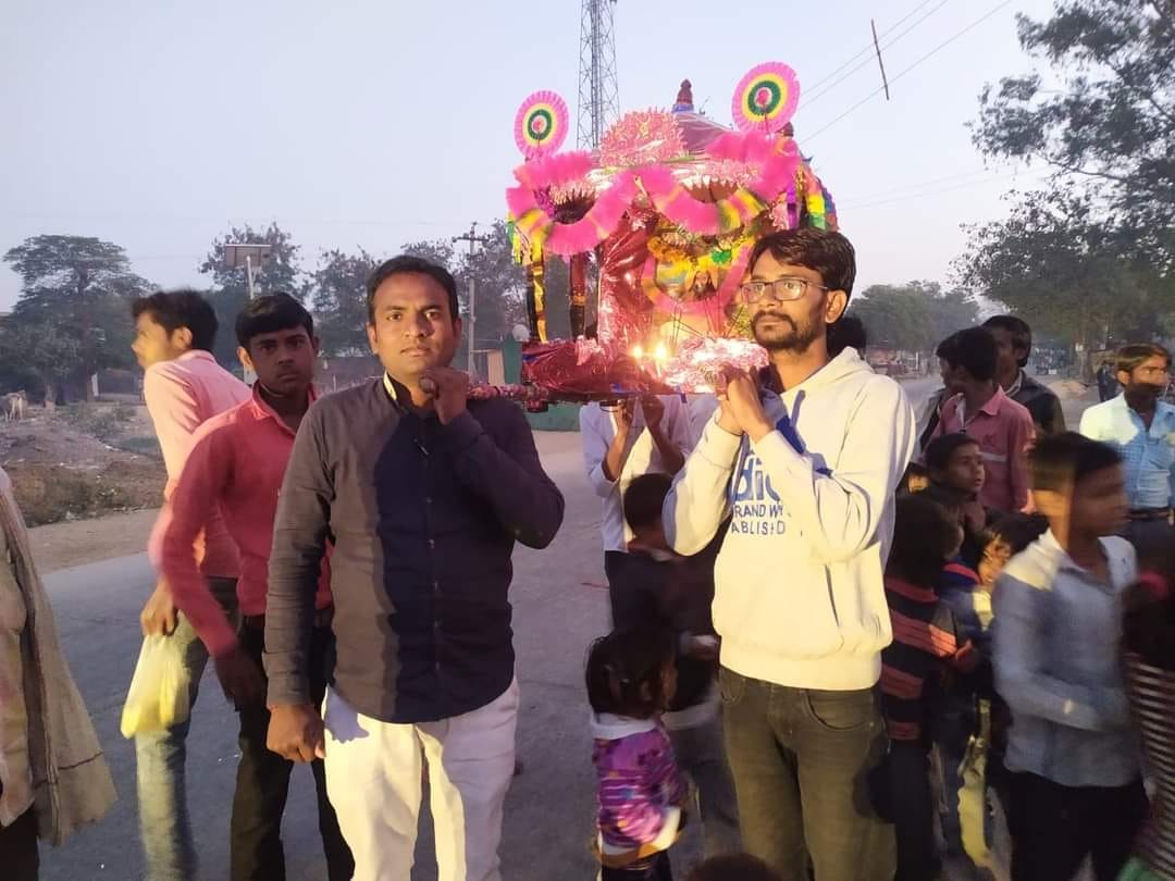 sant ravidas ki jayanti per shobhayatra