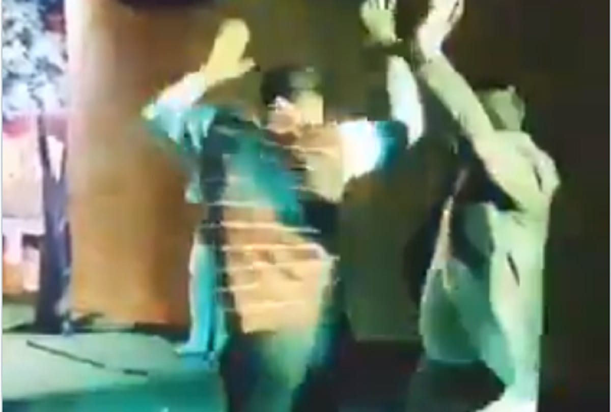 SP and inspector dance on Sapna Choudhary song video goes viral on social media