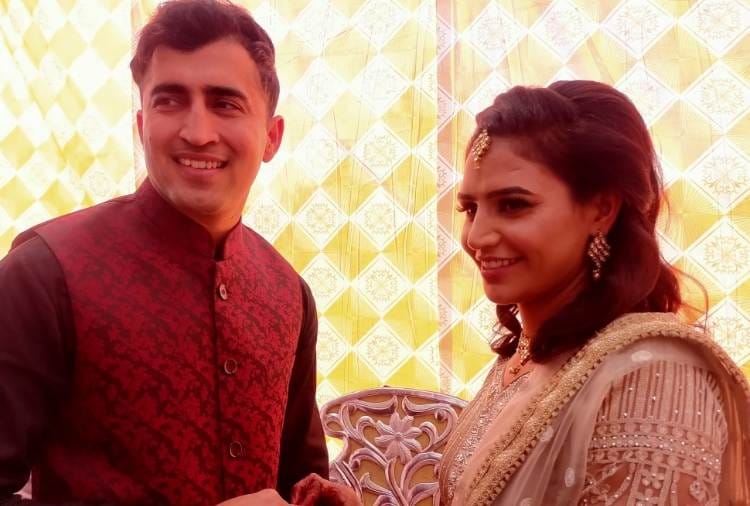 Star Hockey Player Poonam Malik Engagement with CISF Assistant Sub Inspector Sunil Khayalia