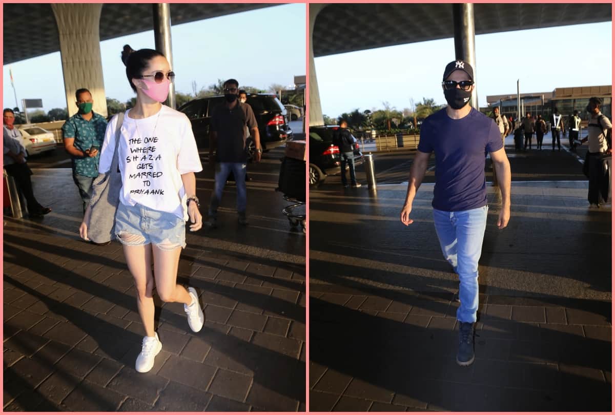 Shraddha Kapoor Varun Dhawan leaves for Maldives to attend their cousin wedding spotted at mumbai airport