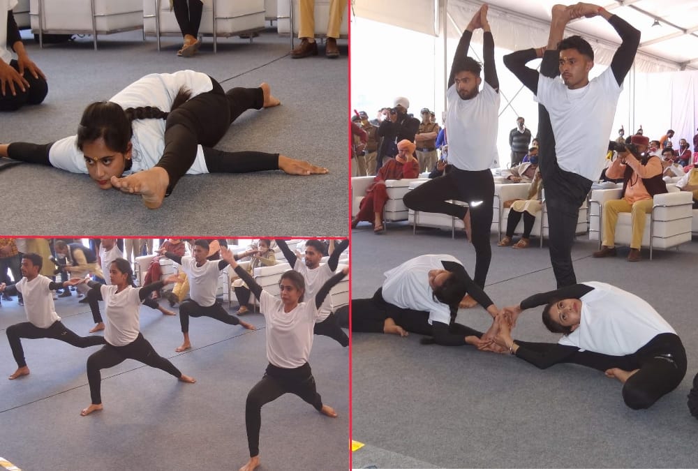 International Yoga Festival 2021: Approx 350 People Join Yoga Festival in Rishikesh On First Day Photos