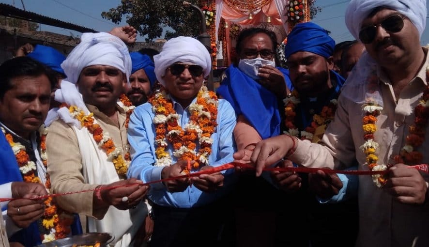 A procession was organized on Ravidas Jayanti