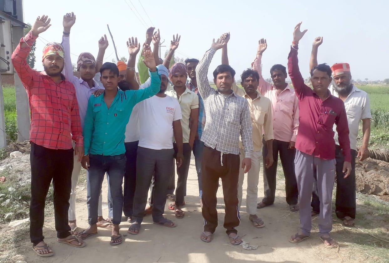 villagers protest for electric problem