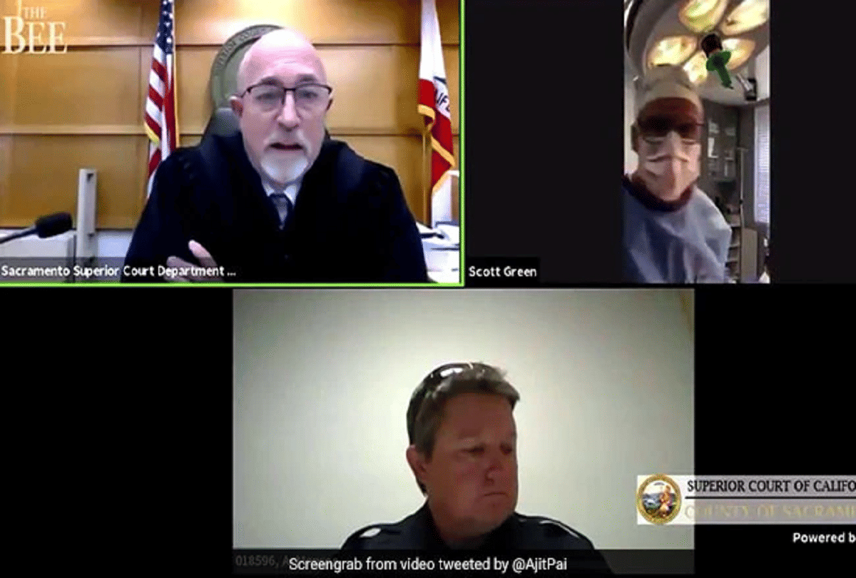 usa doctor makes virtual court appearance while performing surgery video goes viral