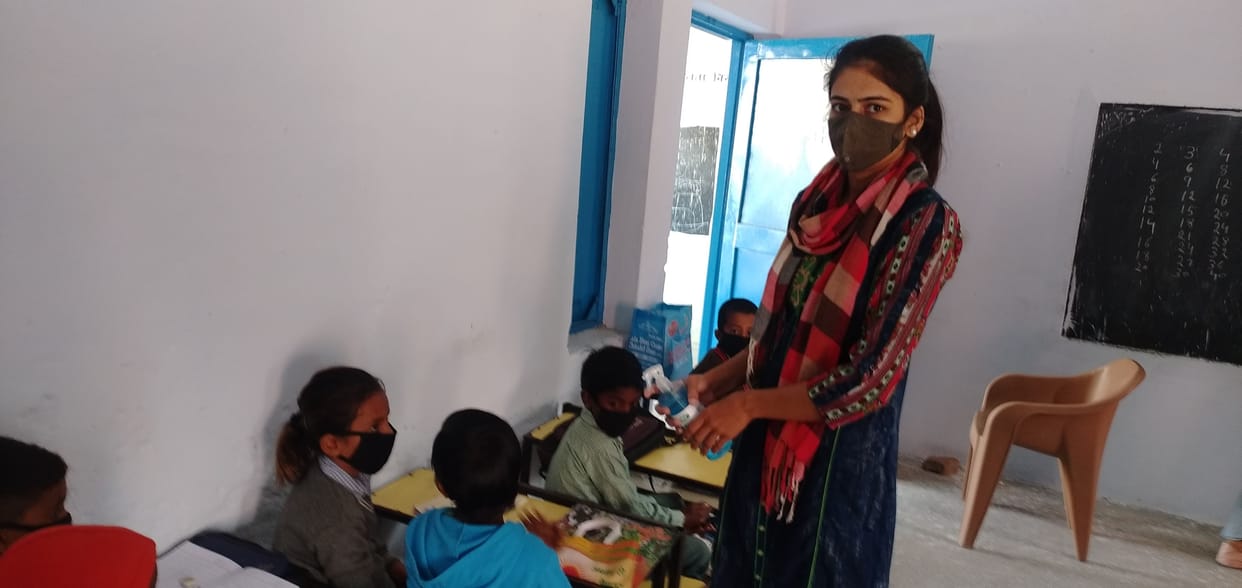 First and second grade schools opened on Monday, less number of students