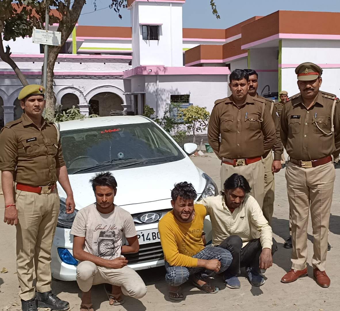 Three youths caught roaming in a stolen car caught
