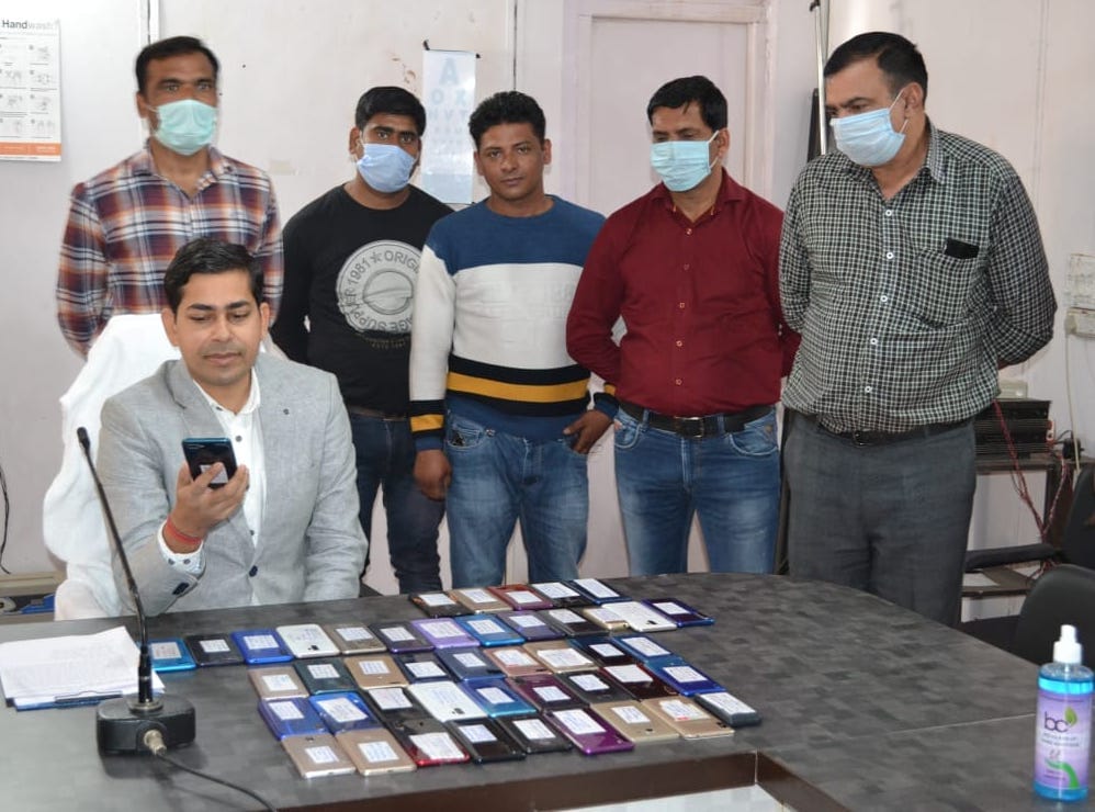 Surveillance team recovered 52 mobiles