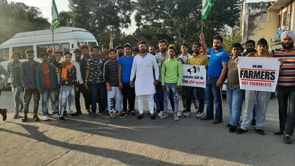 Peace march organized in support of farmers