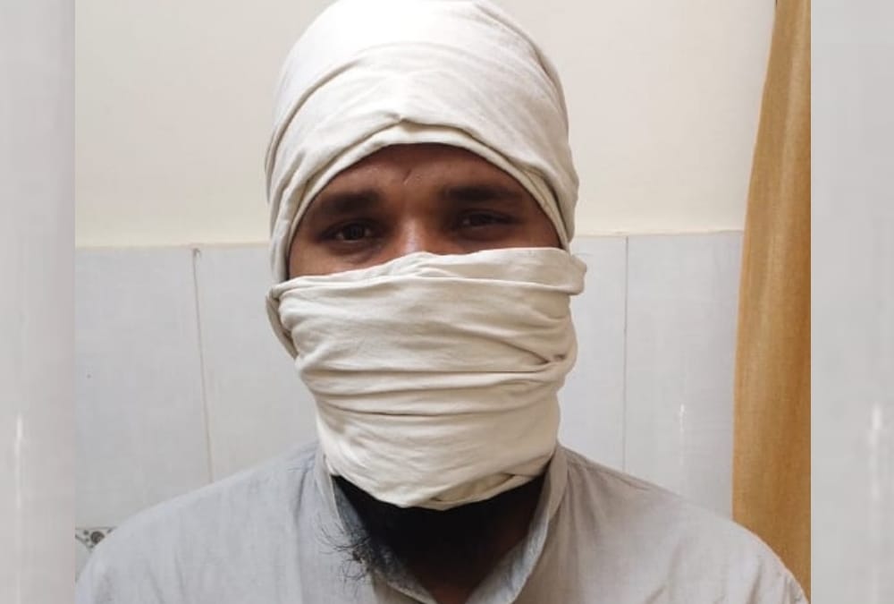 UP STF arrested a doubtful man of Nepal.