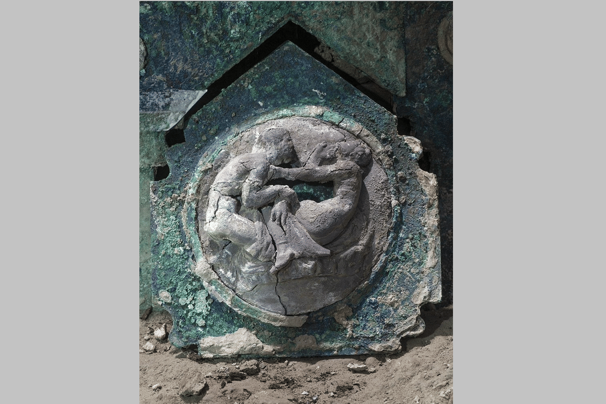 pompeii chariot roman ceremonial carriage Archaeologists in Italy have unearthed ancient Roman ceremonial carriage near Pompeii
