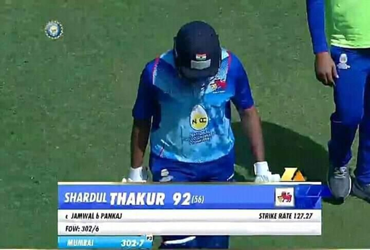 Shardul Thakur superb performance with bat for Mumbai in Vijay Hazare Trophy against Himachal Pradesh