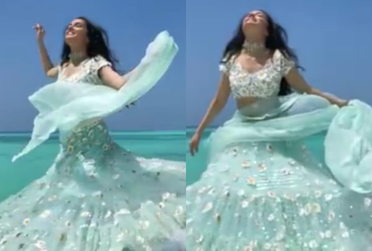 Shraddha Kapoor attends her cousin Priyaank Sharma's haldi ceremony in Maldives. Photos and Videos inside