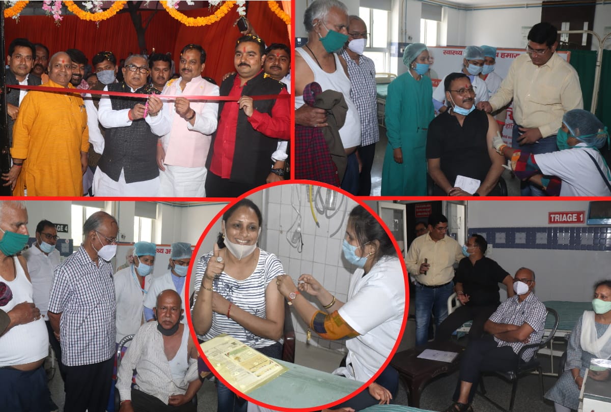 Gorakhpur UP Covid 19 Vaccination incresed in Gorakhpur More target people got corona vaccine