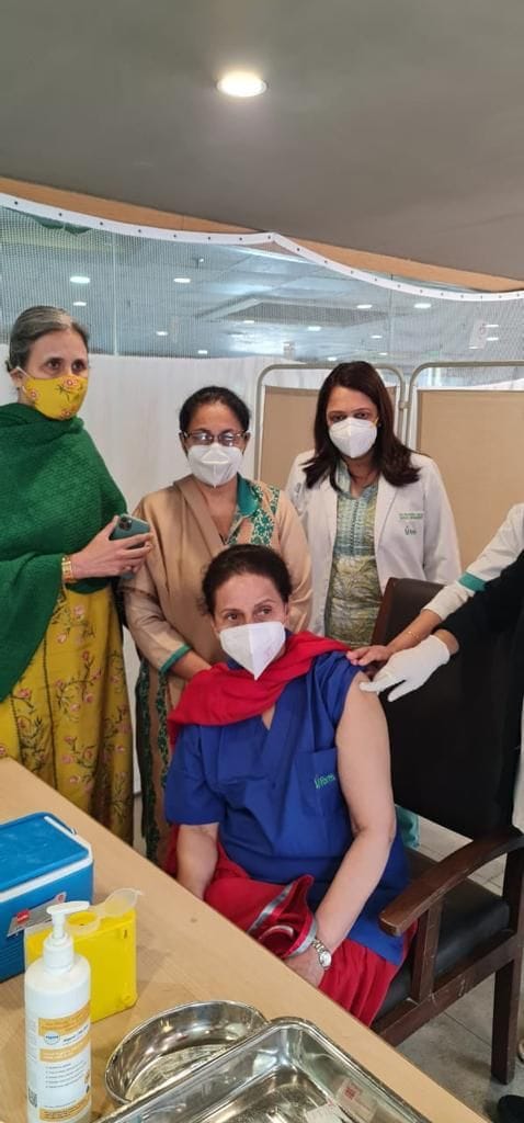 Vaccination of 83 people in Mohali's Phase-6 Civil Hospital