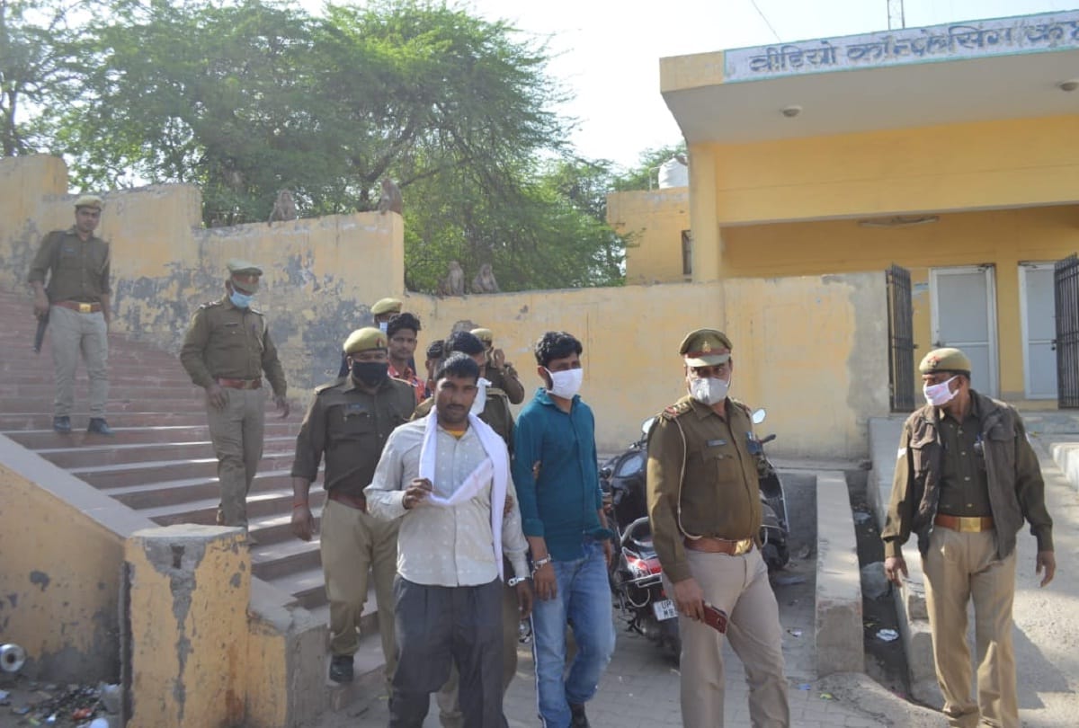 all four accused present before the court in hathras gang rape and murder case