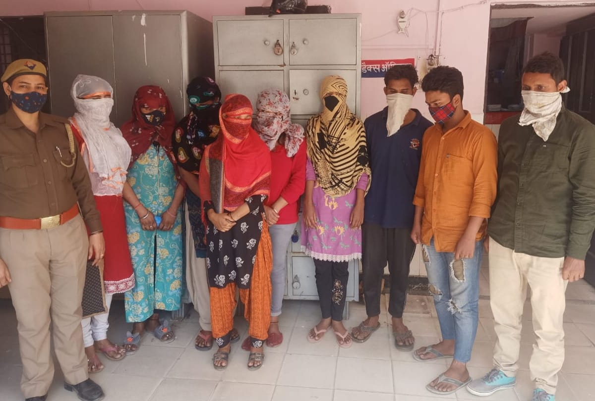 ghaziabad dlf colony residential flat brothel racket six women and three men arrested