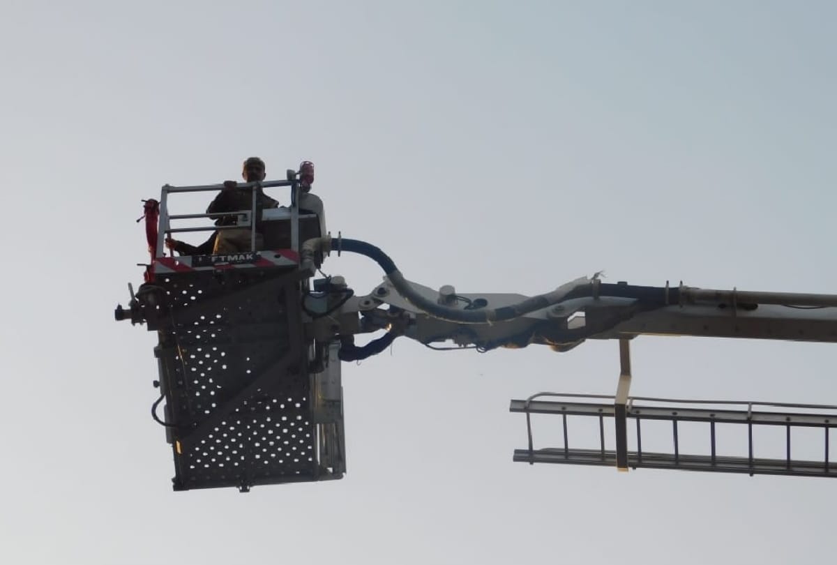 Mock drill to prevent fire in City Mall Gorakhpur